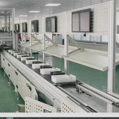 电池U型异形在线组装工作台 电子流水线***工作桌 4040型材设计加工图3