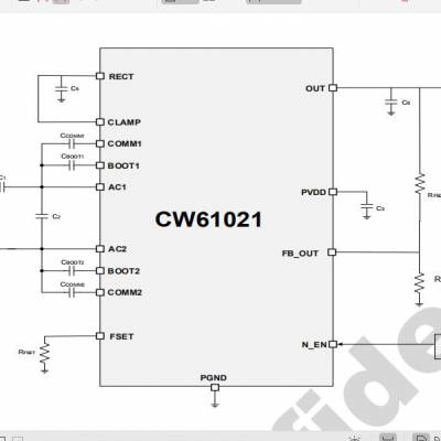 CW61021 3W无线充接收IC *** 符合QI