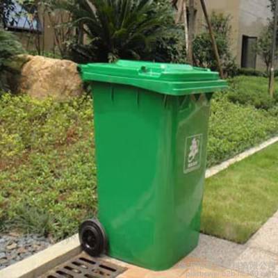 加厚塑料垃圾桶 240L小区分类配套垃圾房有轮有盖使用 抗摔耐砸 质量保障图3