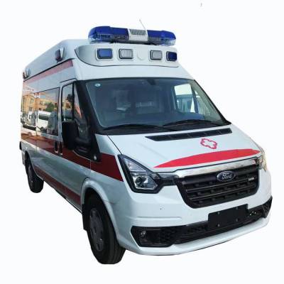 福特V348救护车 长轴高顶柴油自动档 5G智能医疗监护急救车图3