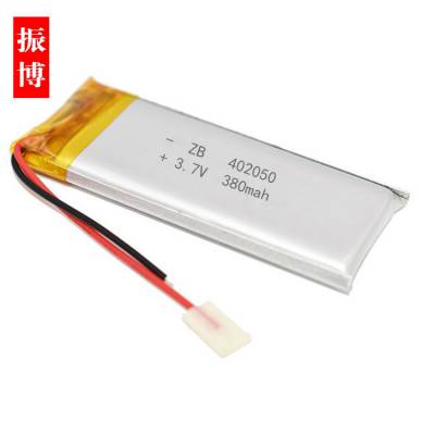 厂家***402050-380mah聚合物蓝牙音响头灯智能家居3.7v锂电池图2