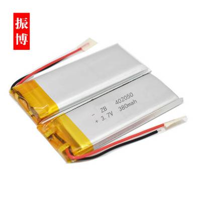 厂家***402050-380mah聚合物蓝牙音响头灯智能家居3.7v锂电池图3