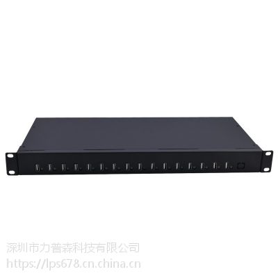 西普莱智能多接口充电器 1U工业机柜服务器***电源16口USB插座头图3