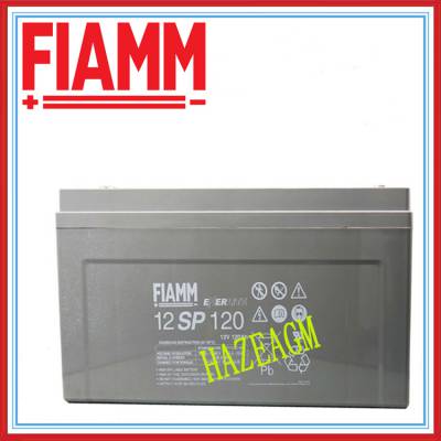 FIAMM蓄电池12SP120 12V120AH UPS通信基站 VRLA免维护AGM长寿命