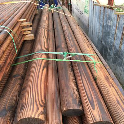 ***：油炸木杆|沥青木杆|通信电杆长度6米7米8米防腐油木杆图2