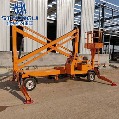 柴油动力无障碍旋转升降机 适用于崎岖地形作业*** 通信电力维修高空作业平台图2