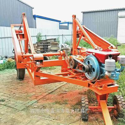 小型光缆线盘放线车 光缆通信放线车洪涛厂家图1