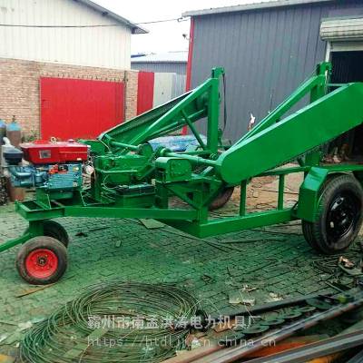 小型光缆线盘放线车 光缆通信放线车洪涛厂家图2