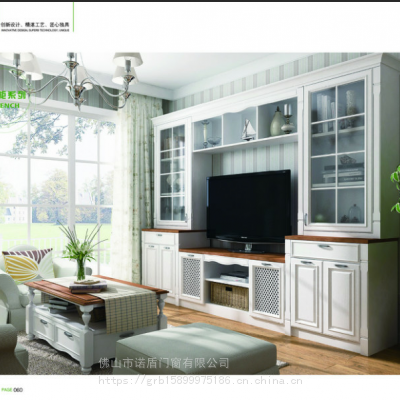 柜人邦智能整版全铝家居防火防潮防蛀全铝视听柜电视柜客厅家具地柜图1