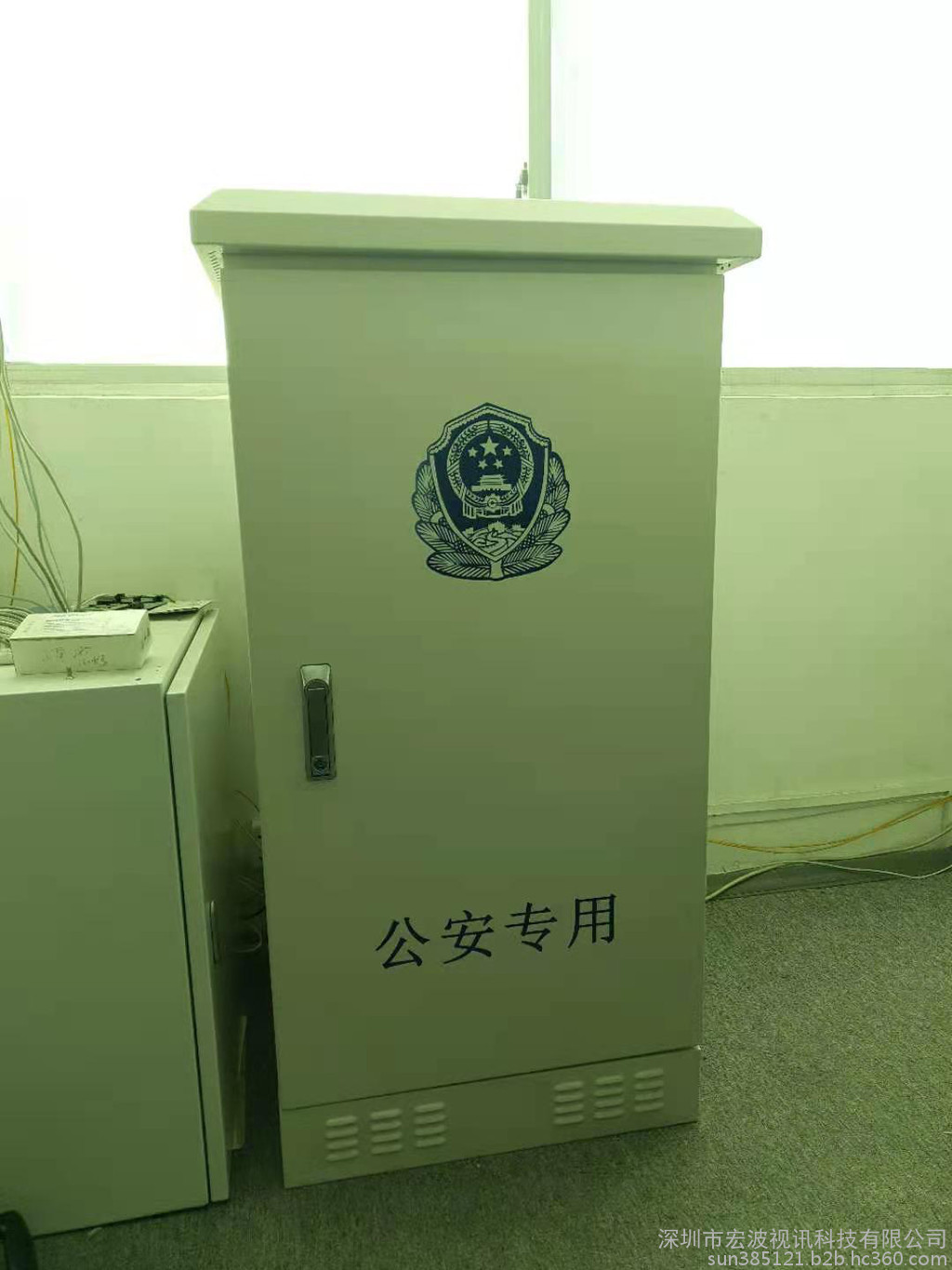 落地智能箱 卡口汇聚监控用落地监控智能箱 大型落地式智能箱 宏波视讯运维落地监控智能箱1200mm 智能监控箱图2