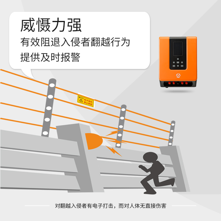 深圳艾礼安电子围栏报警器 周界防盗4线制电子围栏 防剪 防触网电子围栏图2