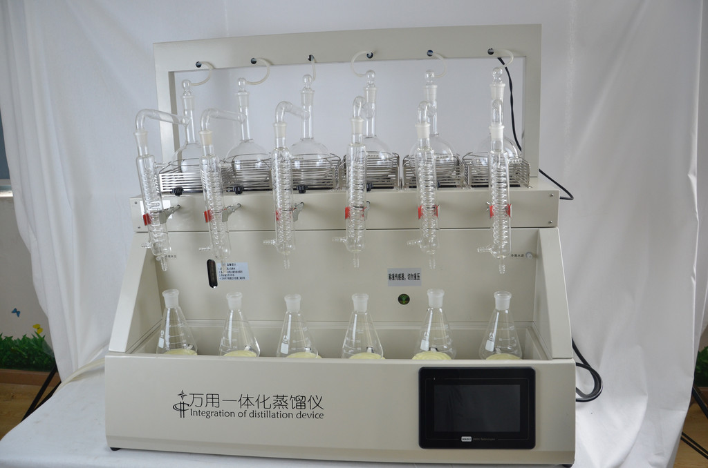 归永电子 GY-ZNZLY 带称重一体化蒸馏装置 智能一体化蒸馏仪  智能防倒吸蒸馏仪图1