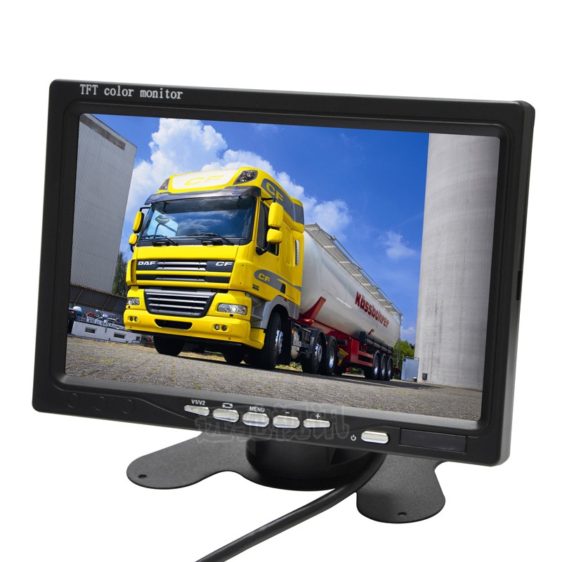 7英寸液晶车载显示器工程宝3AV输入BNC 航空头　AV四合一安防监视器**图2