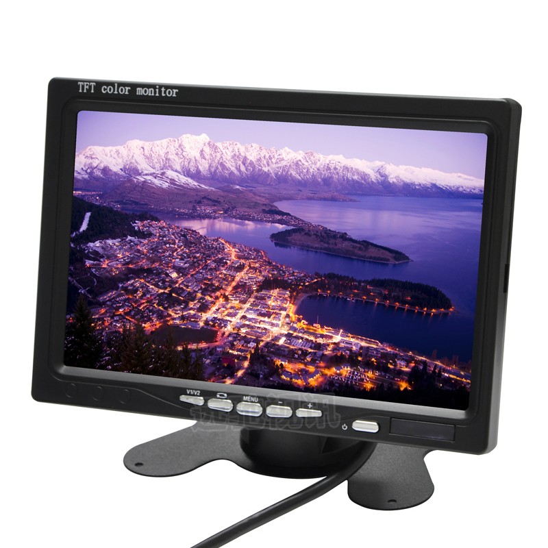 7英寸液晶车载显示器工程宝3AV输入BNC 航空头　AV四合一安防监视器**图3