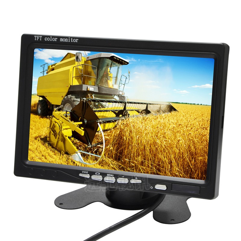 7英寸液晶车载显示器工程宝3AV输入BNC 航空头　AV四合一安防监视器**图1