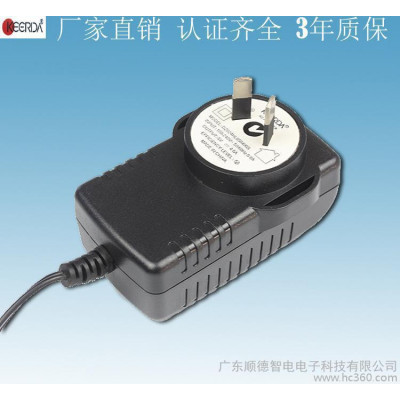 24W安防监控电源 全球安规认证产品 12V 2A电源适配器监控器适配器摄像头适配器广东顺德厂家报价