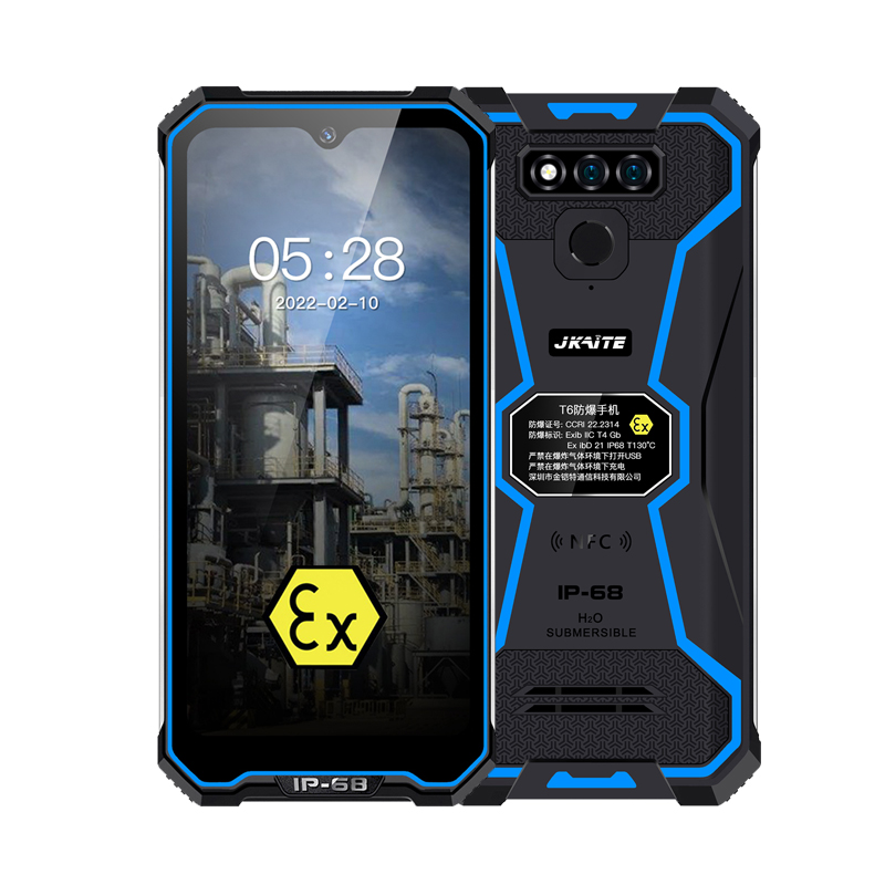 JKAITE金铠特T6防爆手机化厂家工厂石油炼油加油站专用工业智能本安EXIBIICT4GB公网对讲带NFC定制企业巡检图2