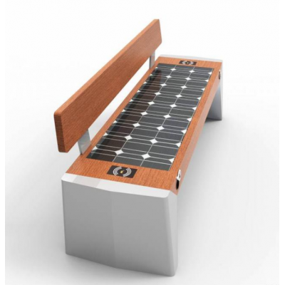 太阳能座椅 智能座椅 室外智慧座椅太阳能智能椅 四两科技 智能公园 智能垃圾桶