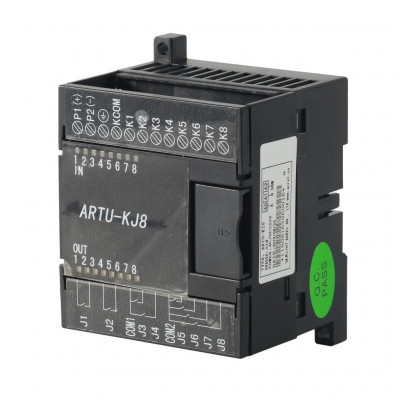 Acrel/安科瑞厂家 ARTU-KJ8 组合 遥信遥控组合单元 8路开关量 继电器输出 1路RS485通信 配电智能控