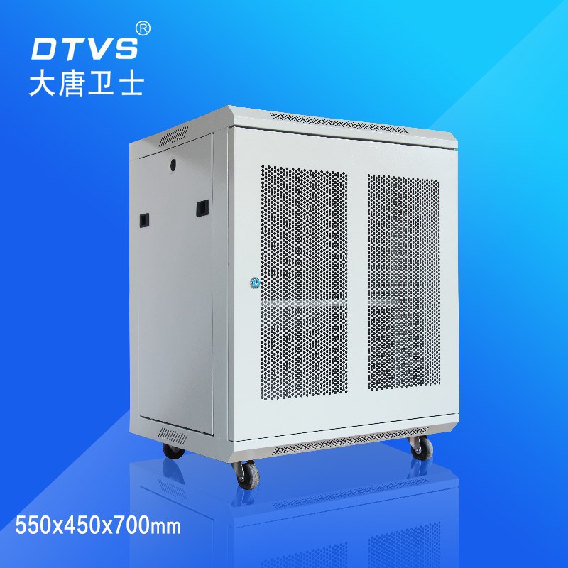 江苏盐城加厚版网络机柜 大唐卫士5012W 12U机柜 网门图1