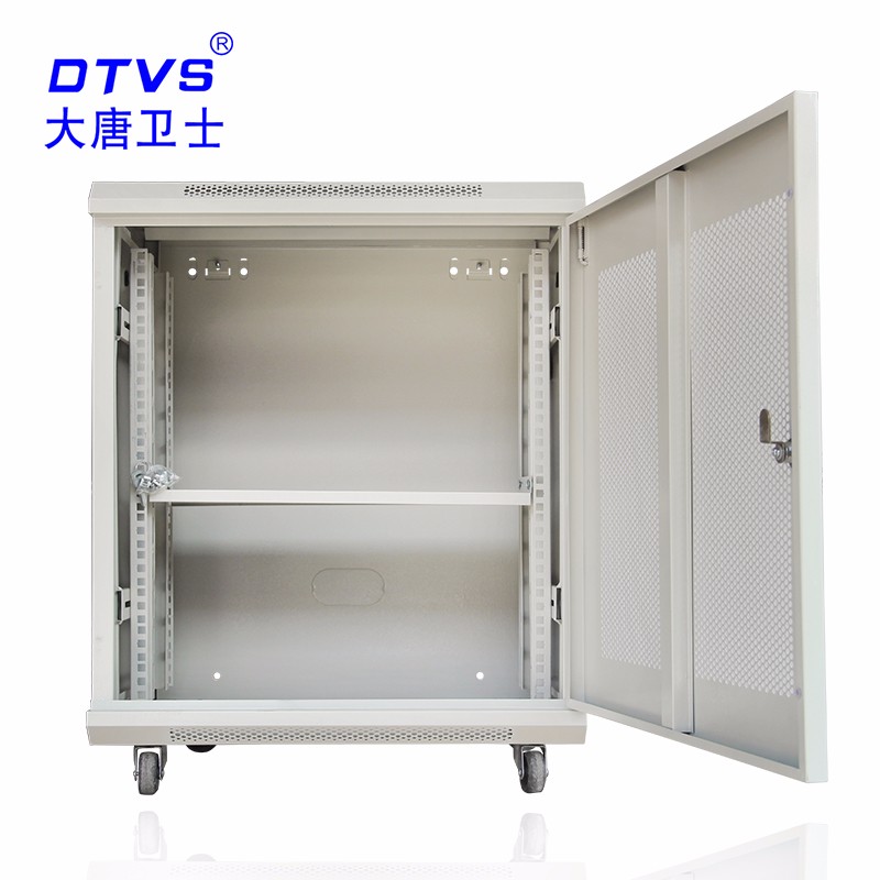 江苏盐城加厚版网络机柜 大唐卫士5012W 12U机柜 网门图3