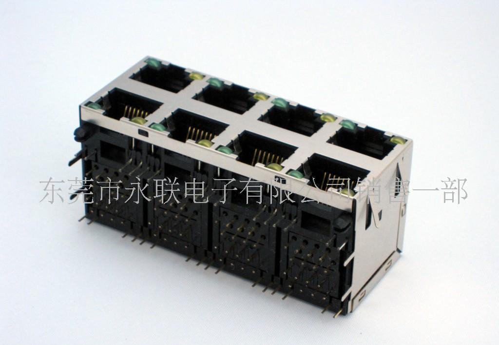 52E网络插座2x4屏蔽30u图1