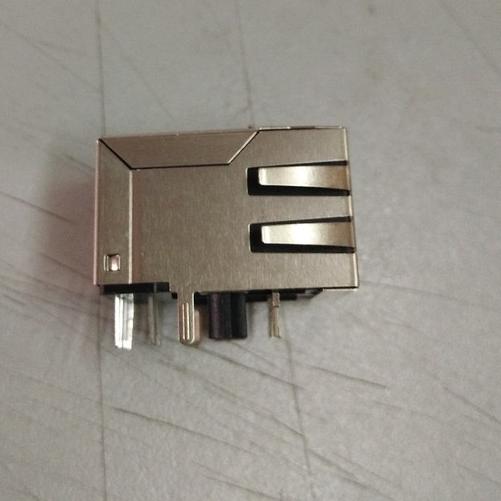 供应兴伸展电子RJ45插座/网络连接器/插口圆针产品8P8C镀金G/Fu图1