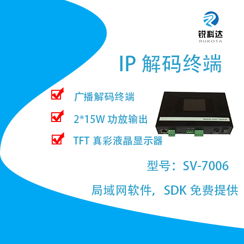 锐科达SV-7006壁挂式网络点播终端图1