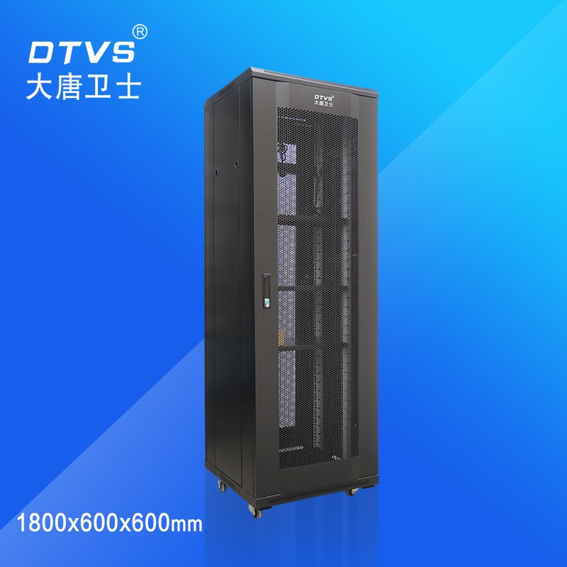 江苏常州标准版网络机柜 D1-6638 38U机柜 大唐卫士专业机柜厂家图1