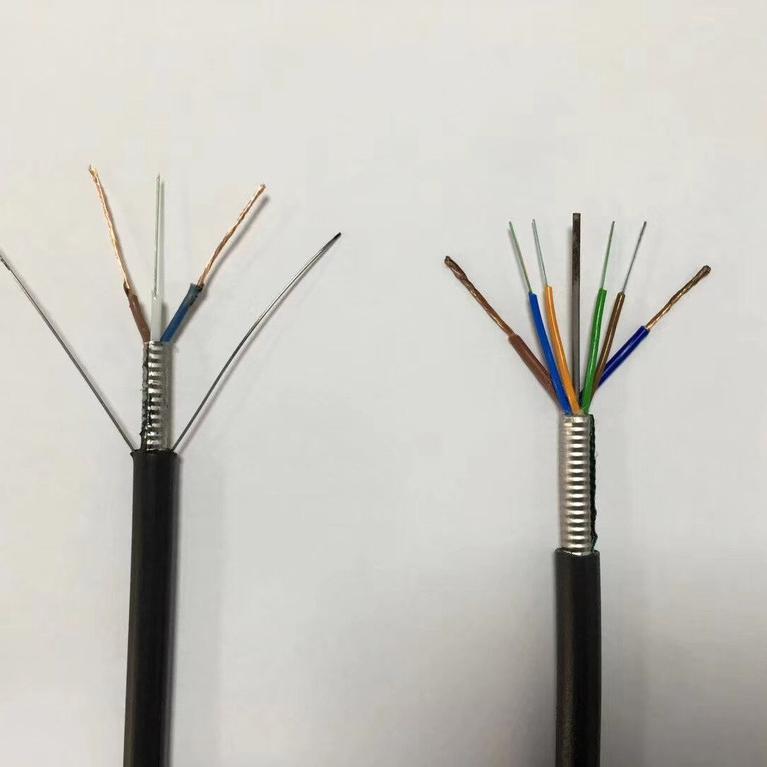 供应光电复合缆4芯光纤 监控网络电源线 一体线室外网络综合线图2