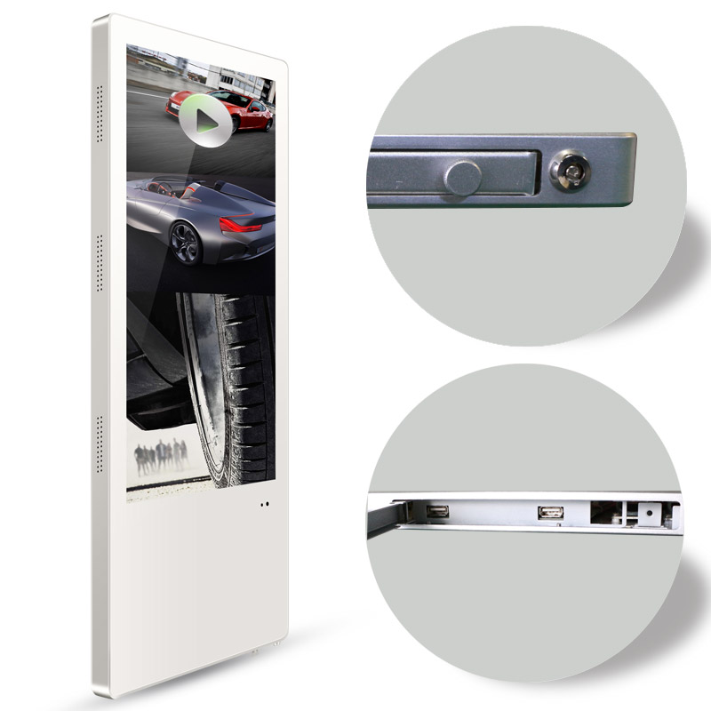 19寸+10寸寸壁挂广告机分众播放器楼宇双屏版高清安卓网络广告牌 分众网络版广告机图3