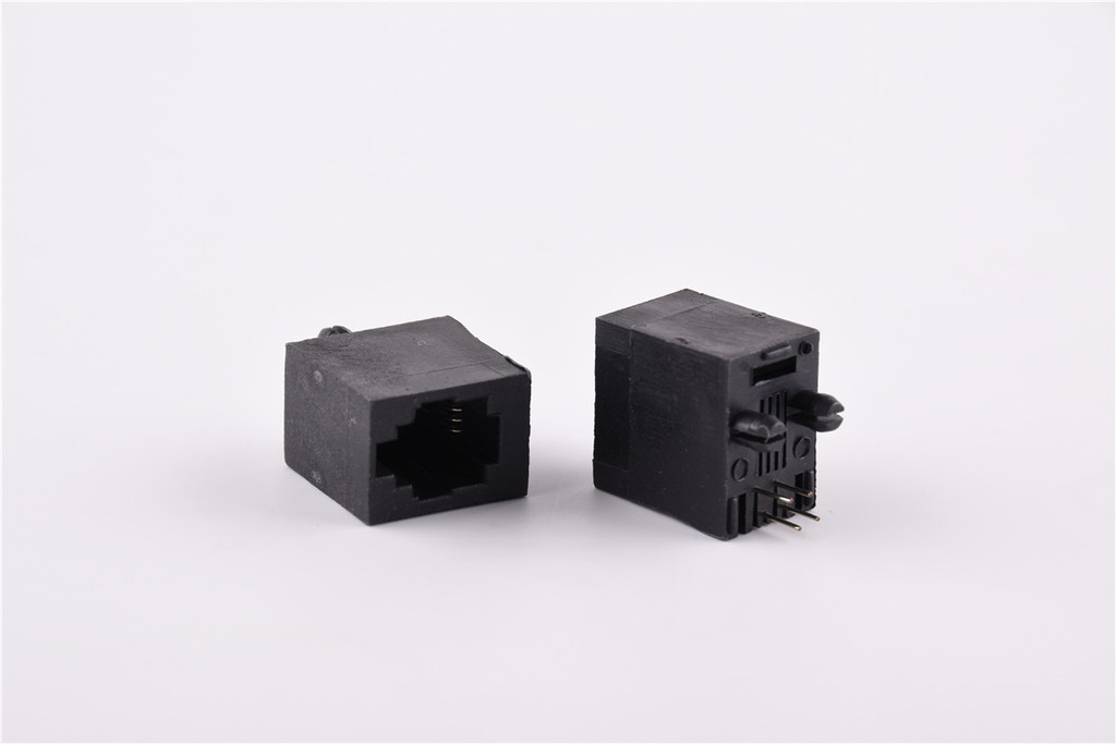 供兴伸展5222  4P4C 无耳 RJ45网络插座连接器 非屏系列插座 网络接口母座图2