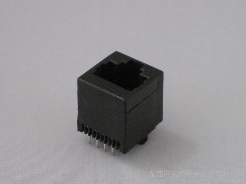 供应东莞市专业生产直插式DIP RJ45网络连接器 RJ45 网络插座直插图2