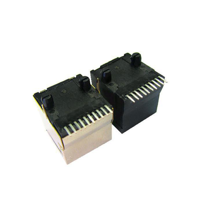 供应兴伸展电子10P10CLED显示屏蔽专用/10P10C网络母座/RJ45连接器网络插座/网络接口母座图2