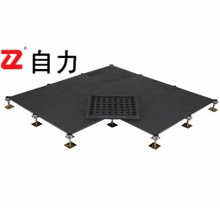自力牌 OA网络活动地板全钢扣槽式网络活动地板钢地板防静电地板 500*500*28mm图2