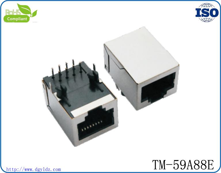厂家定制交换机专用RJ45 4口联体网络插座网线接口 RJ45网络插座图3
