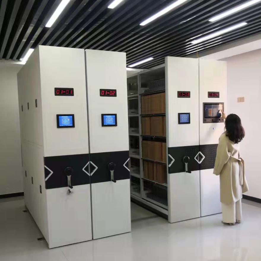 华鑫钢艺  D2型智能密集架  智能密集架厂家 档案室智能密集架 密集柜  欢迎电话咨询订购,免费上门测量做方案图1