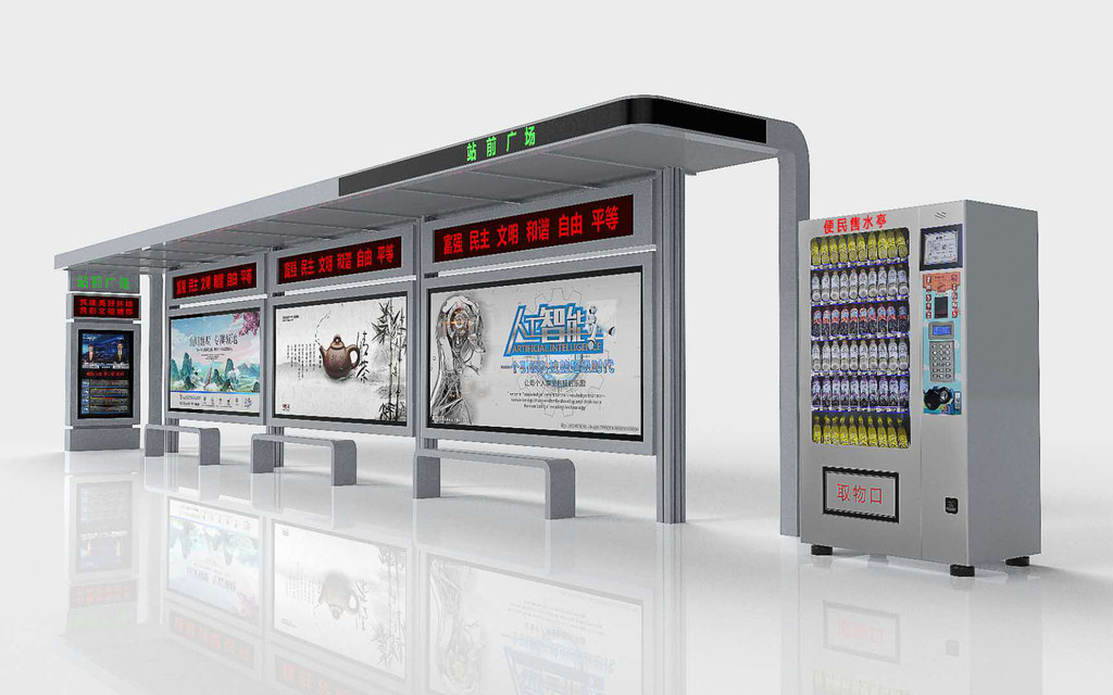 智能电子站牌,智能公交站台,智能候车亭厂家,可定制生产图3