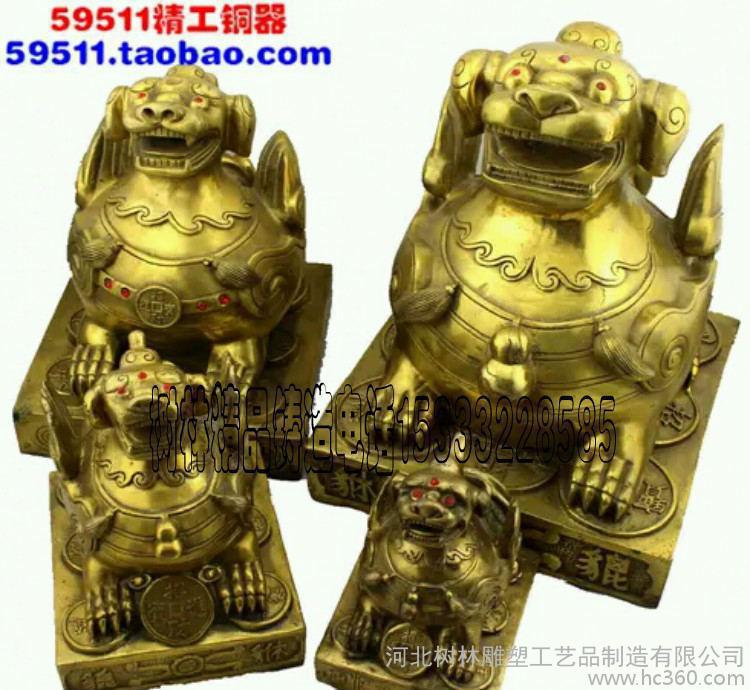 铜器麒麟 铜麒麟 铜雕风水摆件 家居摆件 铜器工艺品图3