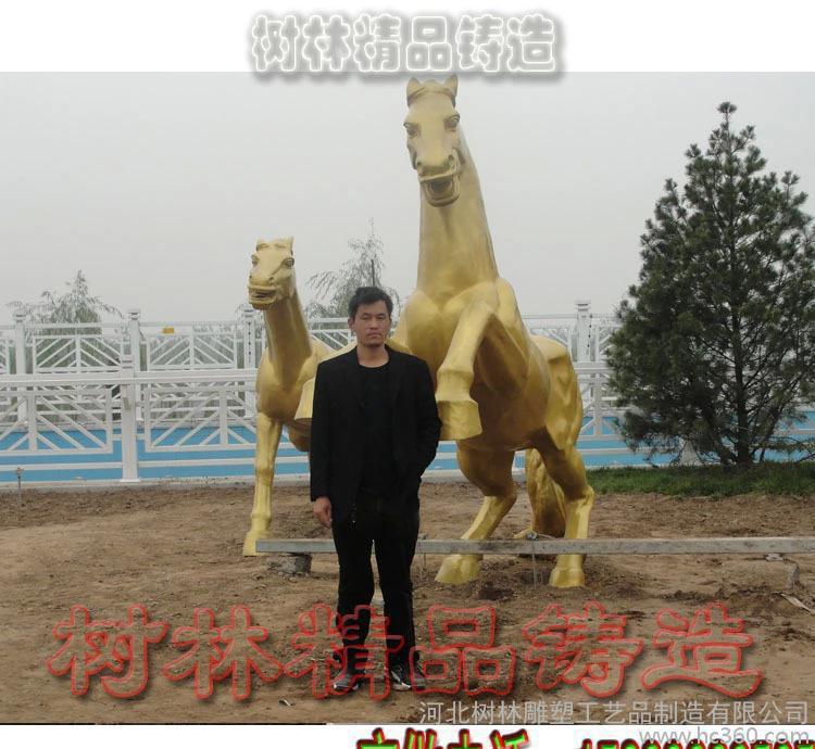 新铜雕创意礼品 欧美家居摆件 铜雕马北京美院设计批发图2