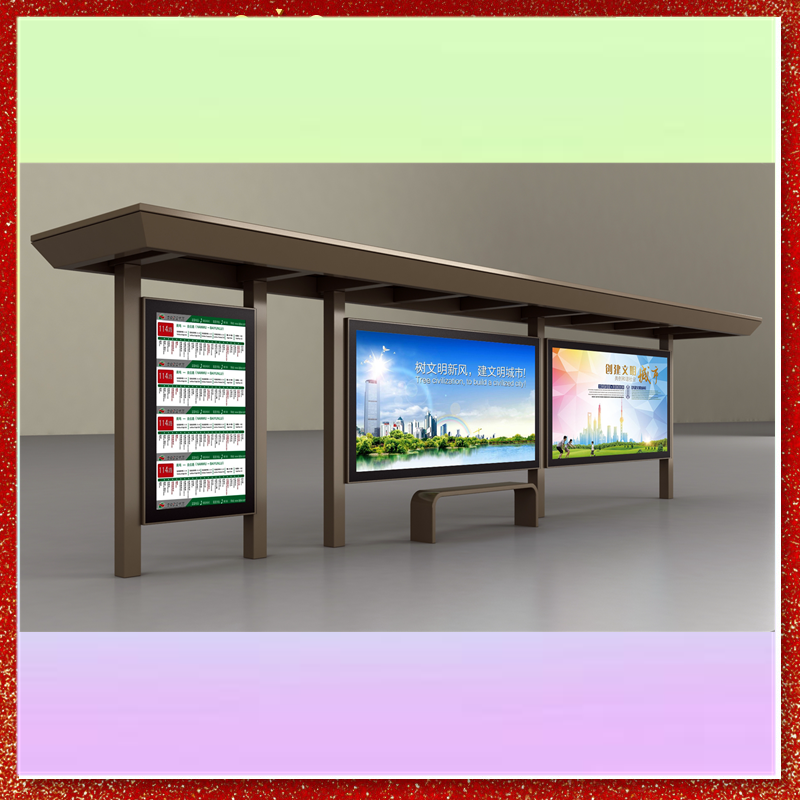 【快速出货】城市公交站台灯箱 候车亭专用广告牌图1