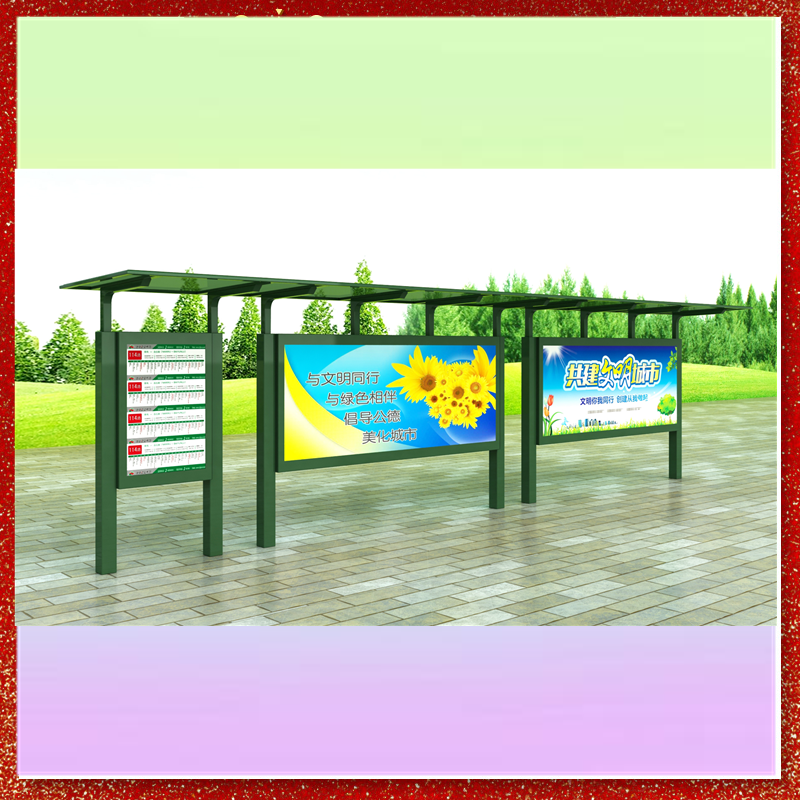 【快速出货】城市公交站台灯箱 候车亭专用广告牌图2