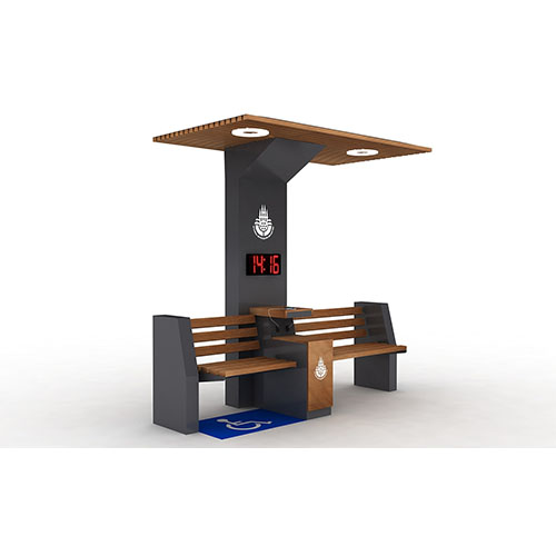 四两 景区户外休闲椅 智慧公园专用 太阳能座椅 支持定制图2