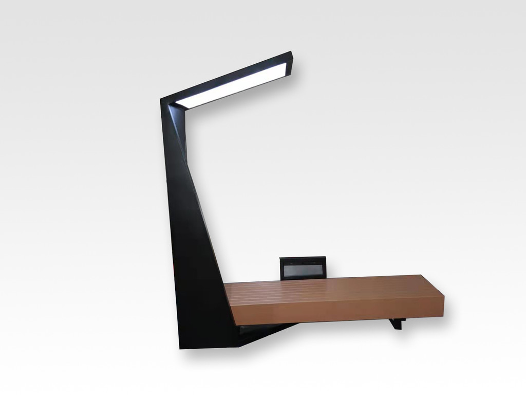 四两 景区户外休闲椅 智慧公园专用 太阳能座椅 支持定制图1