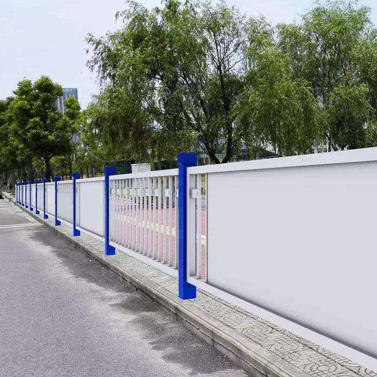 公路防撞护栏 城市道路防跨护栏 城市中央道路隔离围栏 市政护栏厂家定制图2