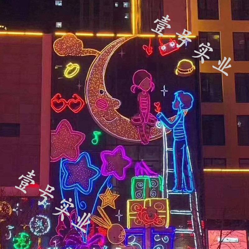 楼体亮化照明  城市景观照明 景观亮化工程 城市亮化工程灯具 户外照明工程图3