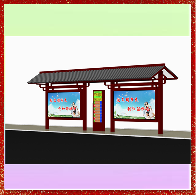 专业内蒙不锈钢候车亭,城市不锈钢候车亭图3