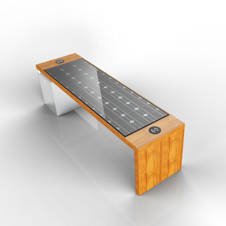 四两 厂家直发 太阳能智慧座椅 公园休闲椅 SLKJ-258图2