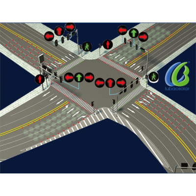 路宝 交通红绿灯系统 交通智慧系统 行车车辆信号系统 智慧斑马线系统
