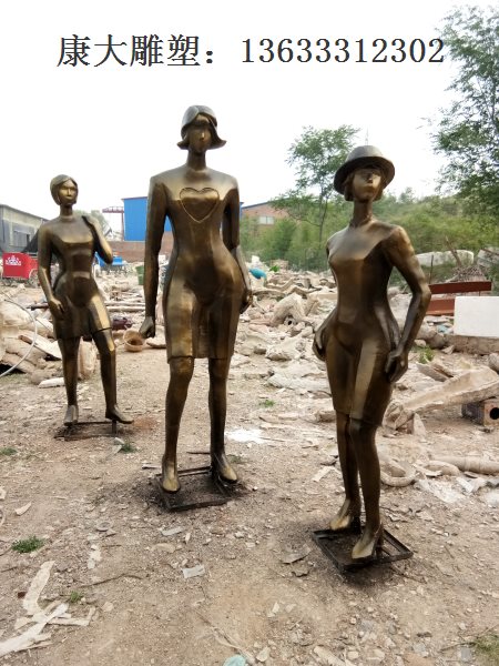 山西康大雕塑 城市雕塑的意义 现代城市雕塑 购物人雕塑图2